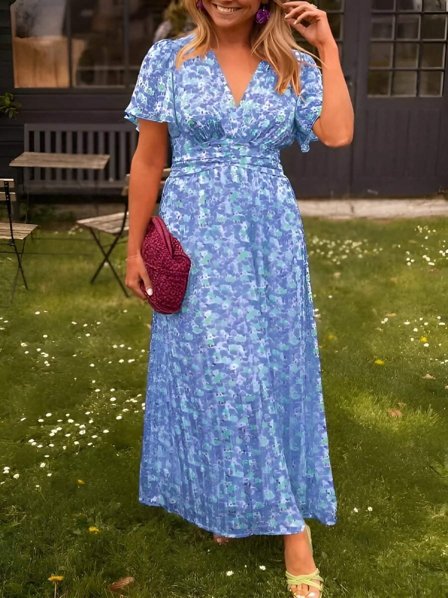 Éabha - Elegant Floral Maxi Dress