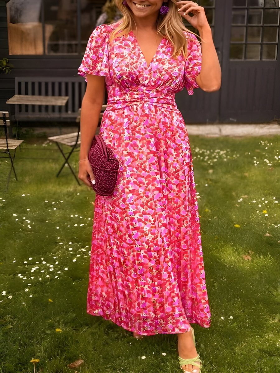 Éabha - Elegant Floral Maxi Dress