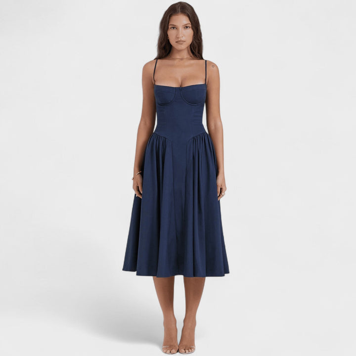 Emer - Midi Length Corset Dress