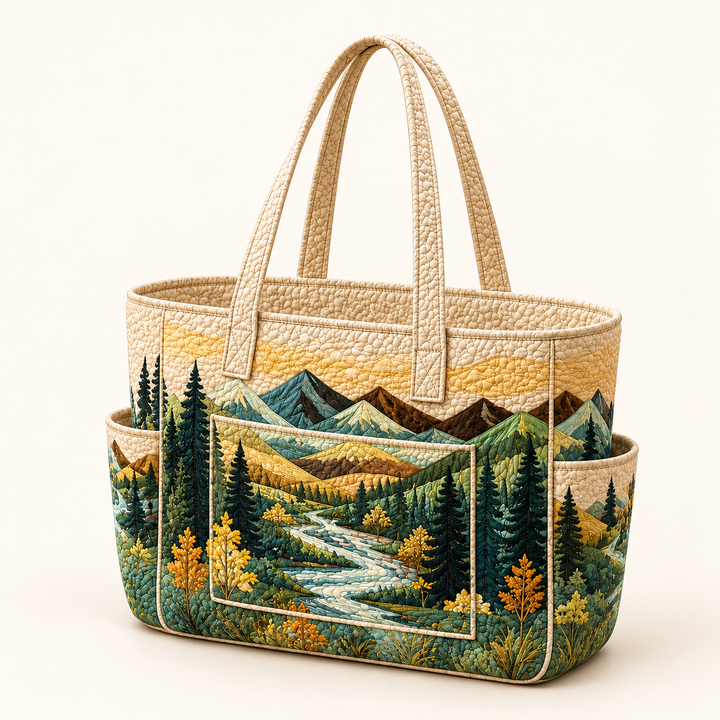 Fionnuala tote bag on a light cream background
