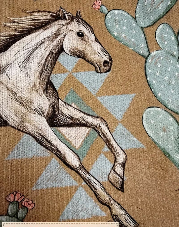 Odharnait | Horse & Cactus Print Cardigan