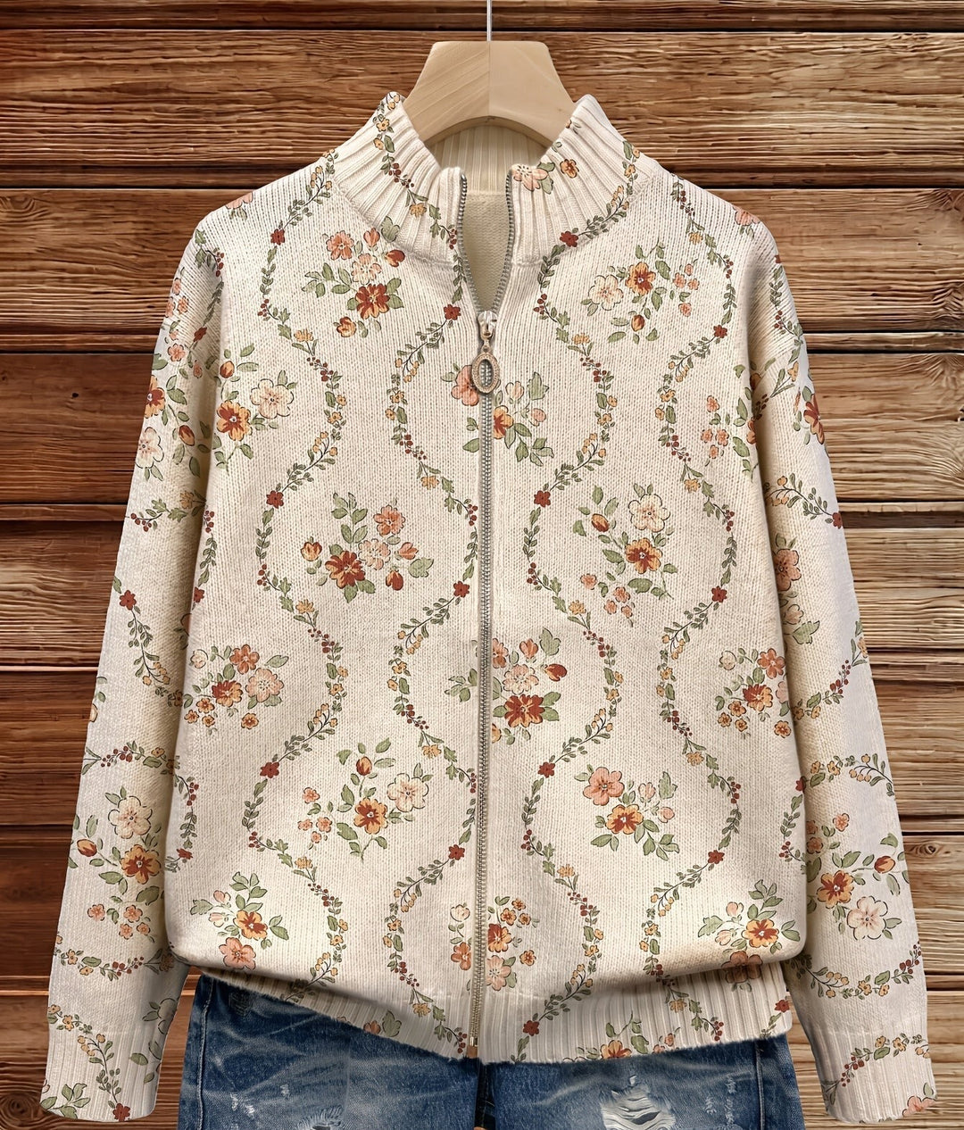 Fedelma | Floral Vine Embellished Cardigan