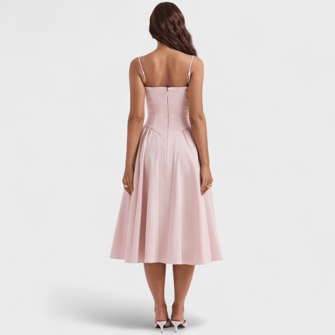Emer - Midi Length Corset Dress