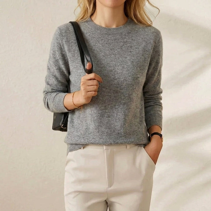 Melanie – Classic Crewneck Pullover Jumper