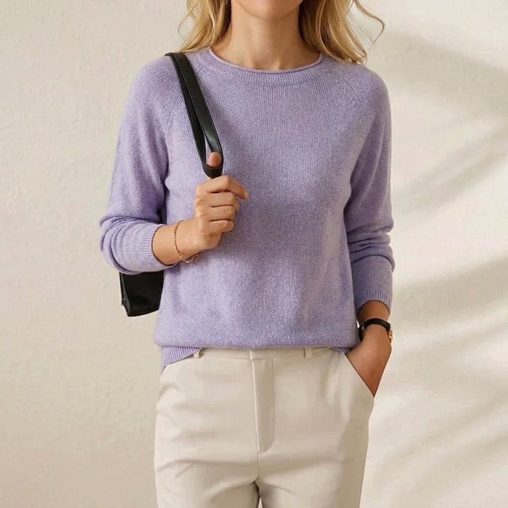Lydia – Simple Ribbed Crew Pullover