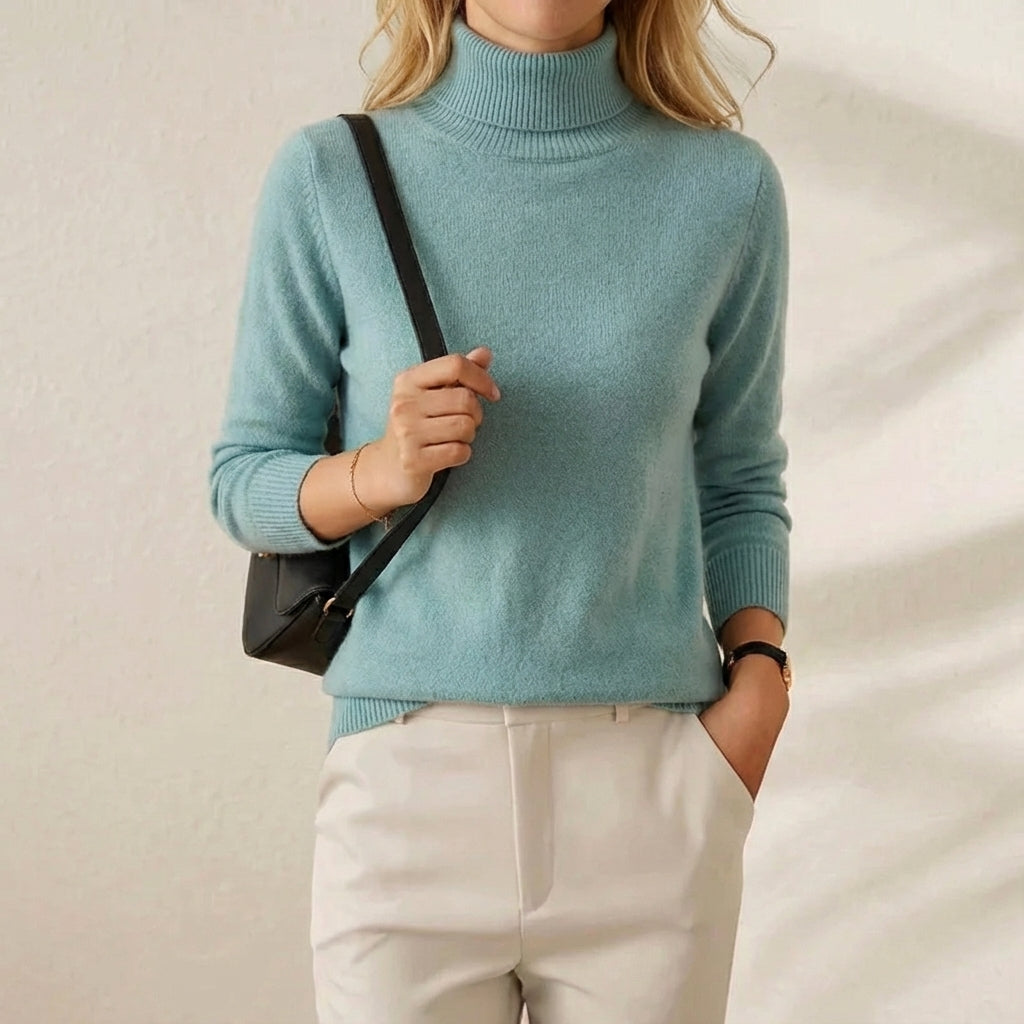 Cora – Mock-Neck Pullover Jumper