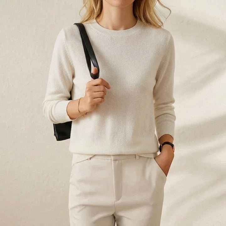 Melanie – Classic Crewneck Pullover Jumper