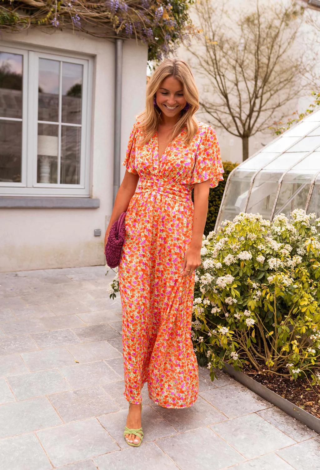Éabha - Elegant Floral Maxi Dress