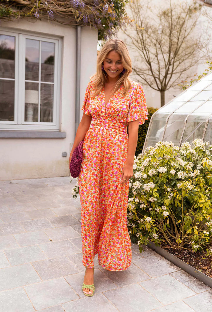 Éabha - Elegant Floral Maxi Dress