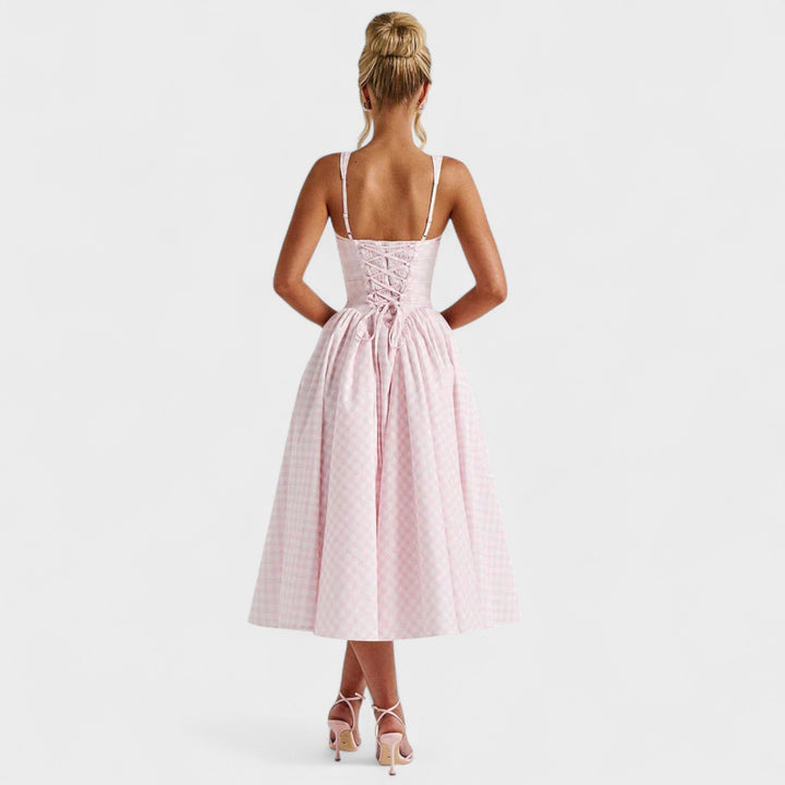 Creidne - Gingham Midi Dress