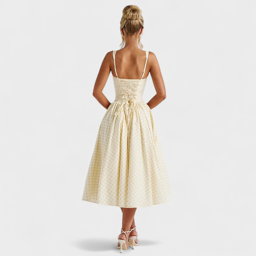 Creidne - Gingham Midi Dress