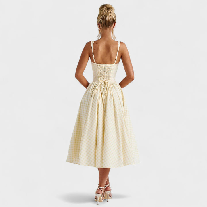 Creidne - Gingham Midi Dress