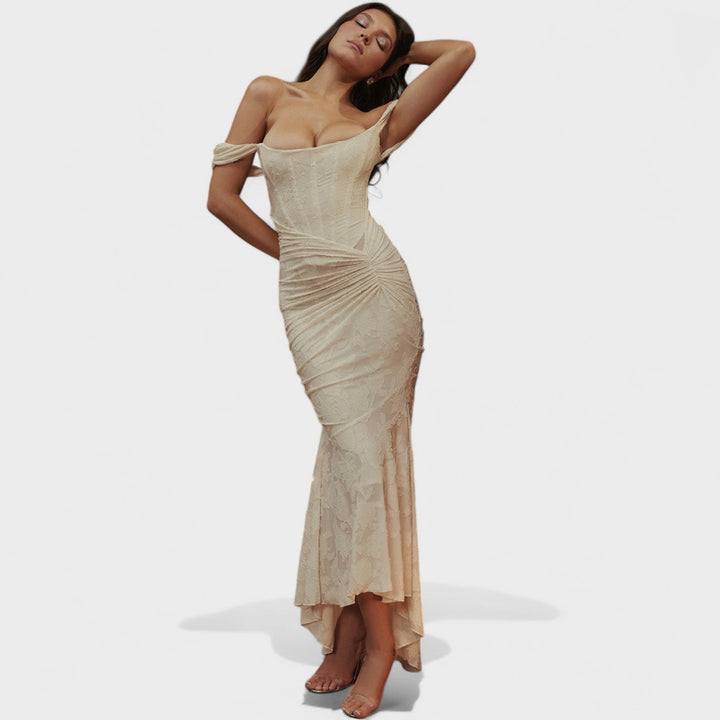 Tríona - Elegant Sculpted Silhouette Dress
