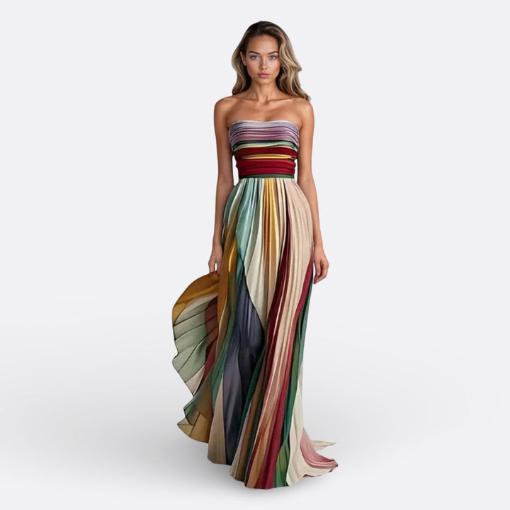 Anaïs - Elegant Gradient Maxi Dress