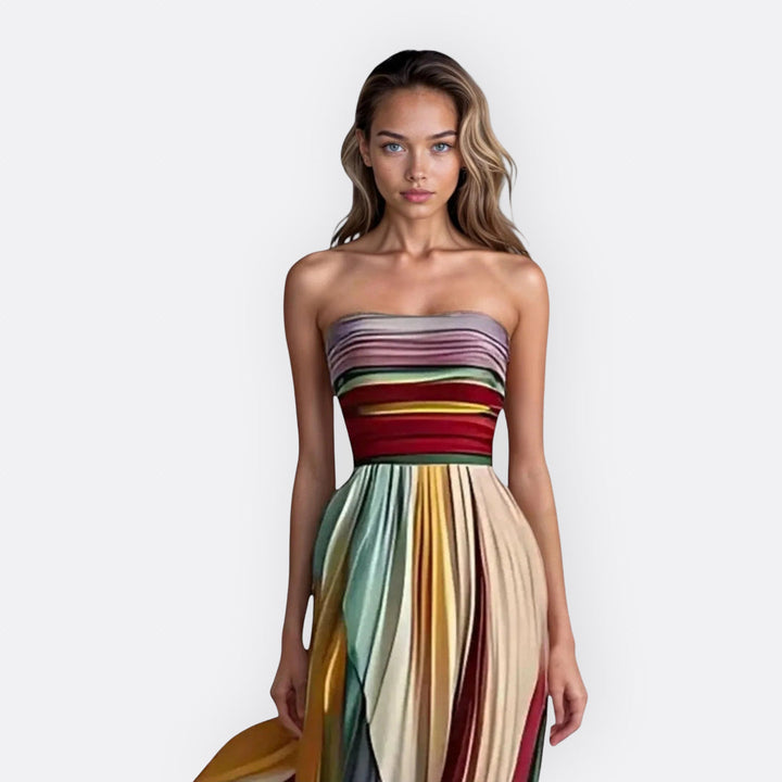 Anaïs - Elegant Gradient Maxi Dress
