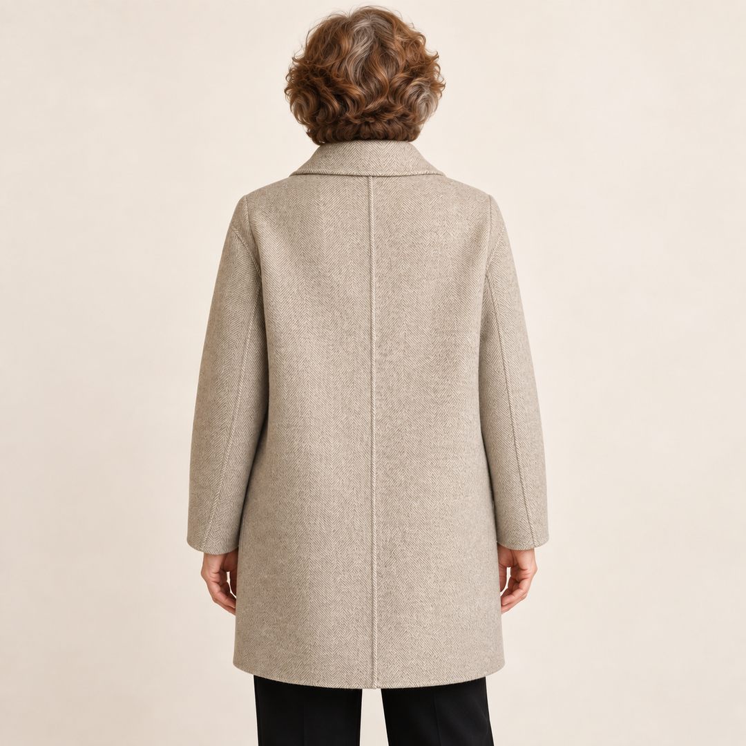 Women's Fitted Mid-Length Coat – Windproof