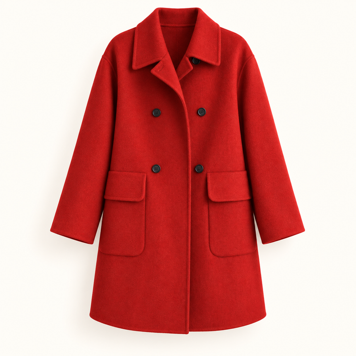 Women's Fitted Mid-Length Coat – Windproof
