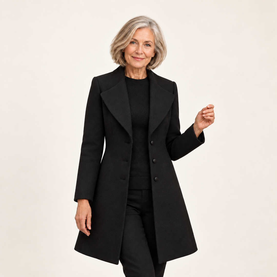 Women's Fitted Wool Blend Coat