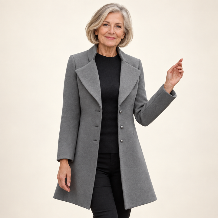 Women's Fitted Wool Blend Coat