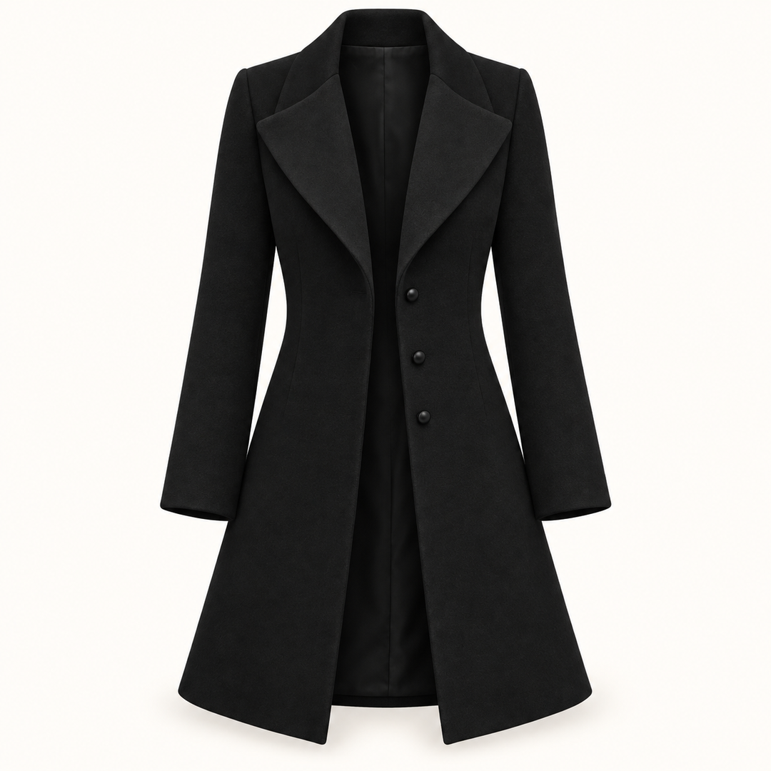 Women's Fitted Wool Blend Coat