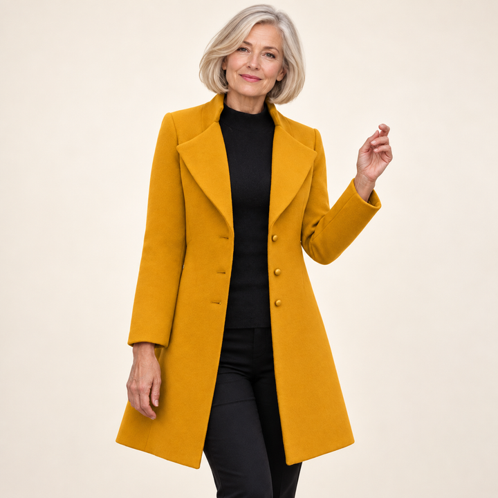 Women's Fitted Wool Blend Coat