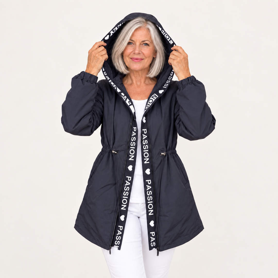Women's Lightweight Hooded Trench Coat