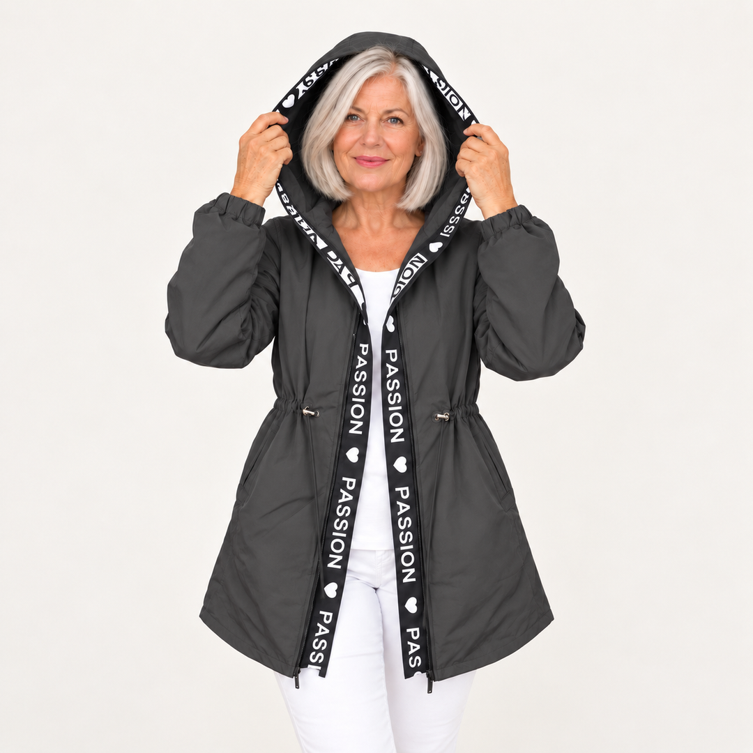 Women's Lightweight Hooded Trench Coat