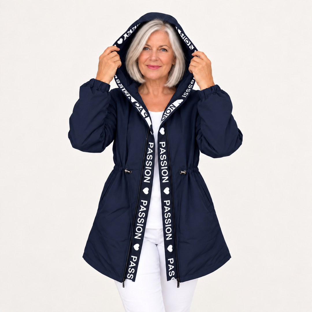 Women's Lightweight Hooded Trench Coat