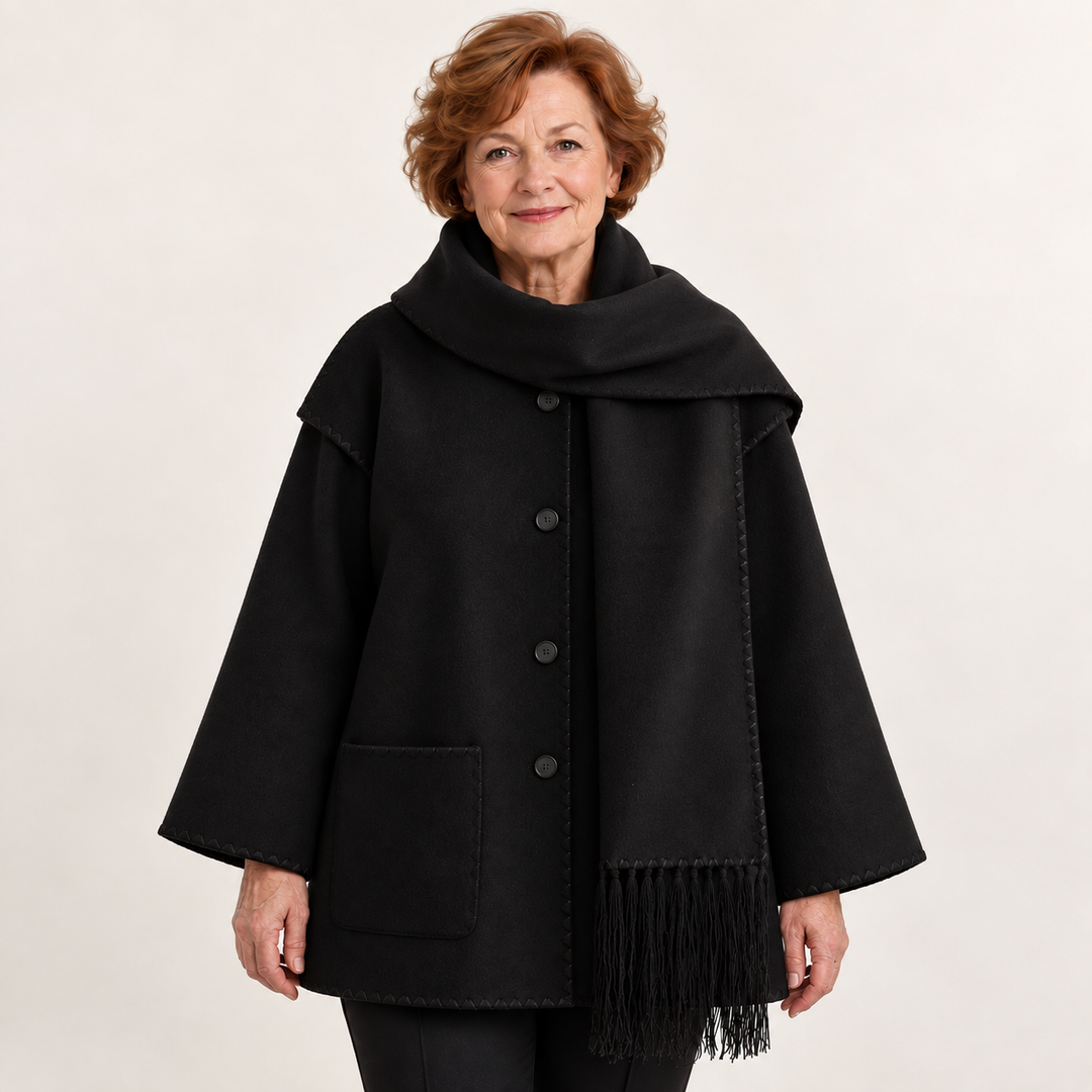 Women's Relaxed Scarf Coat