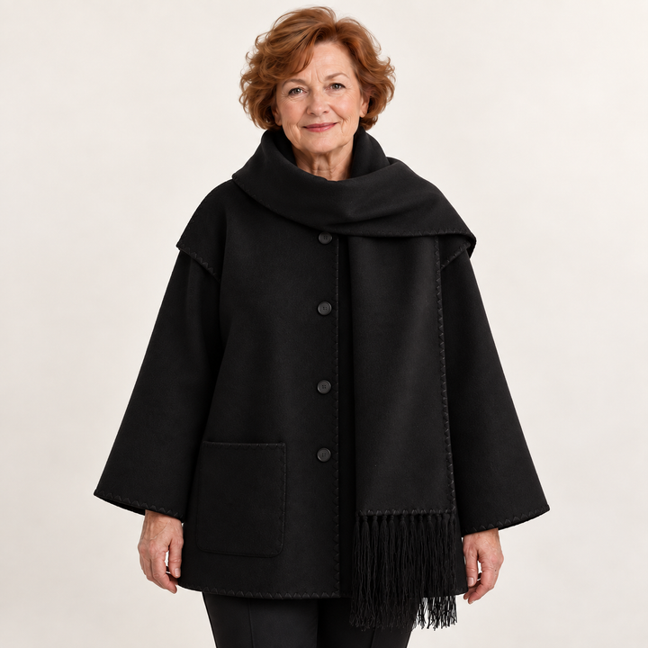 Women's Relaxed Scarf Coat