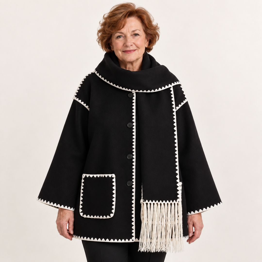 Women's Relaxed Scarf Coat