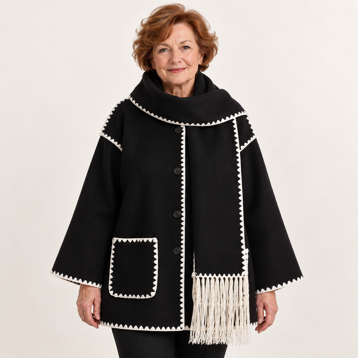 Women's Relaxed Scarf Coat