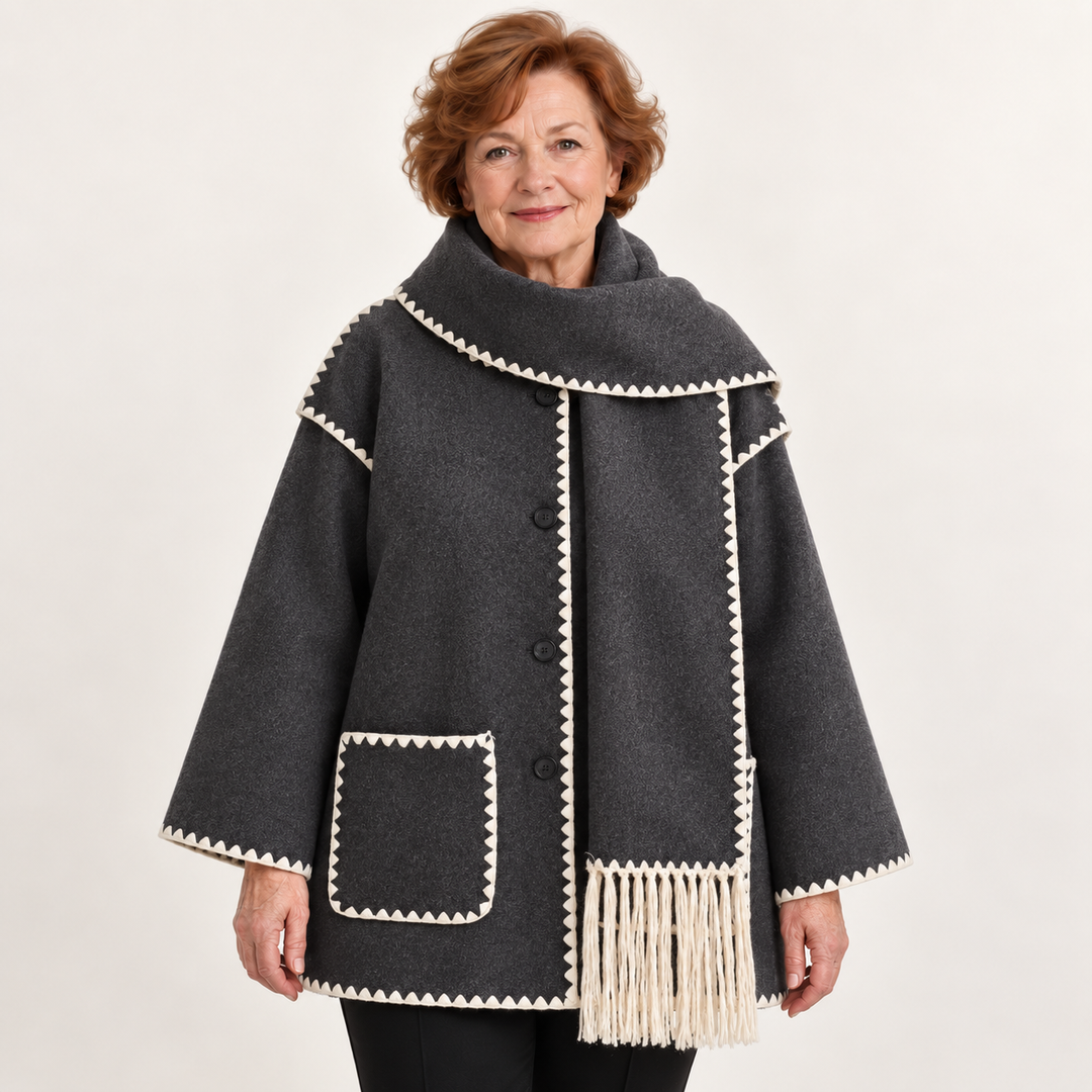 Women's Relaxed Scarf Coat
