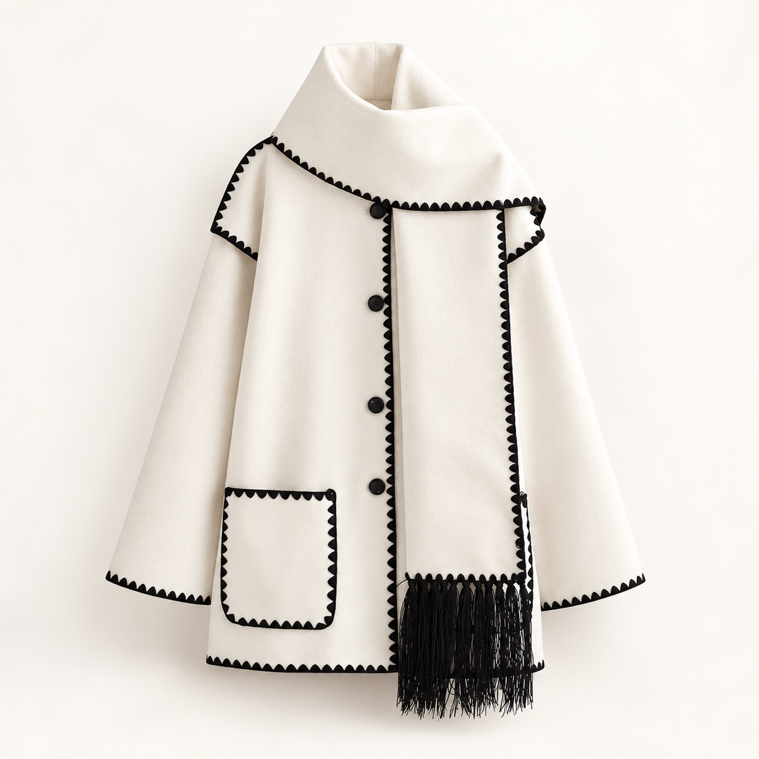 Women's Relaxed Scarf Coat