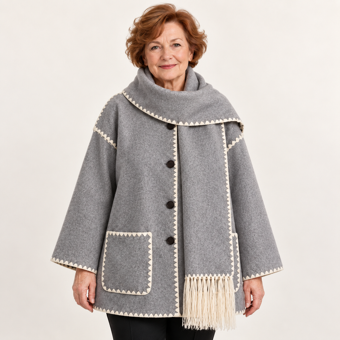 Women's Relaxed Scarf Coat