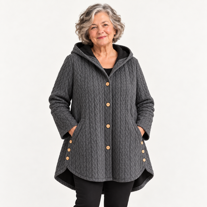Women's Warm Lined Hooded Coat
