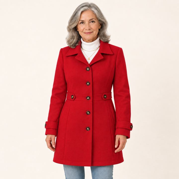 Women's Trench Coat with Adjustable Belt