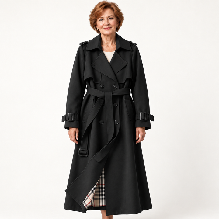 Women's Belted Trench Coat – Water-Resistant
