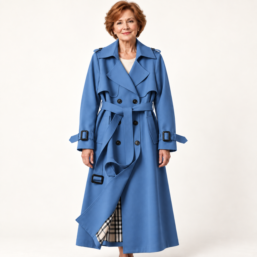 Women's Belted Trench Coat – Water-Resistant