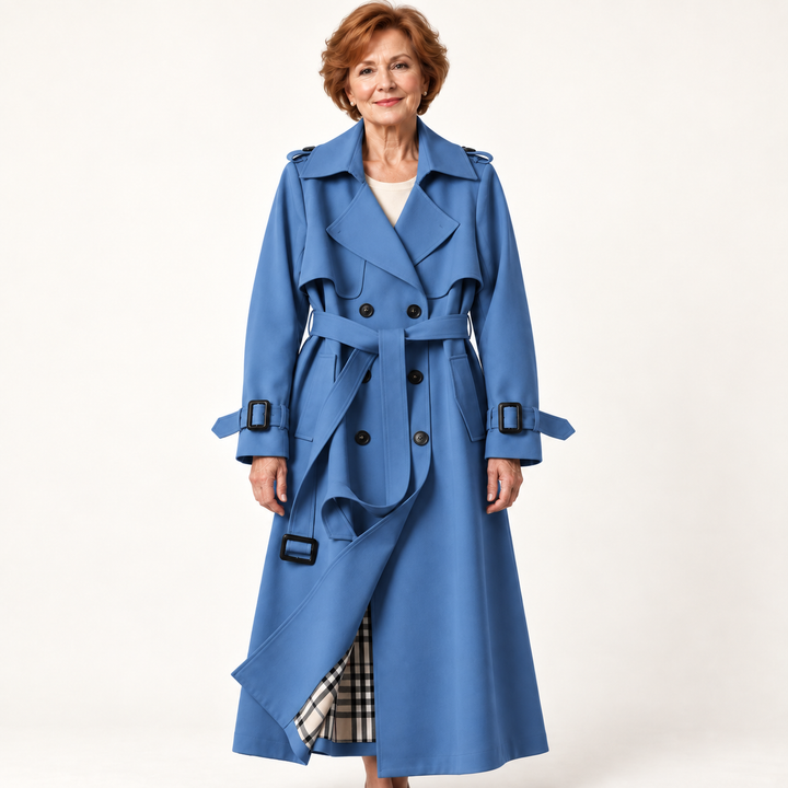 Women's Belted Trench Coat – Water-Resistant