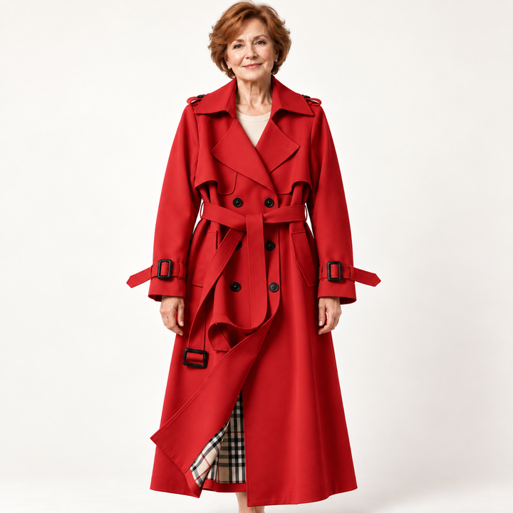 Women's Belted Trench Coat – Water-Resistant