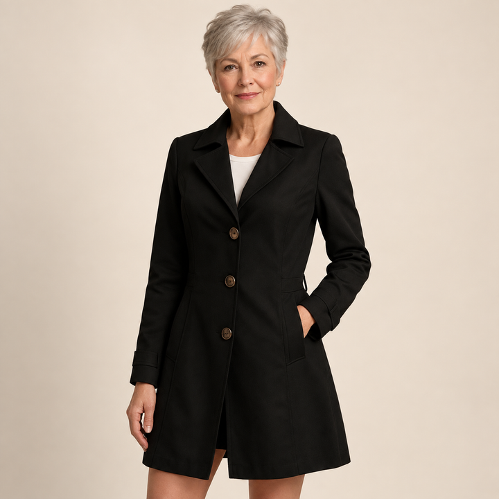 Women's Classic Button Trench Coat