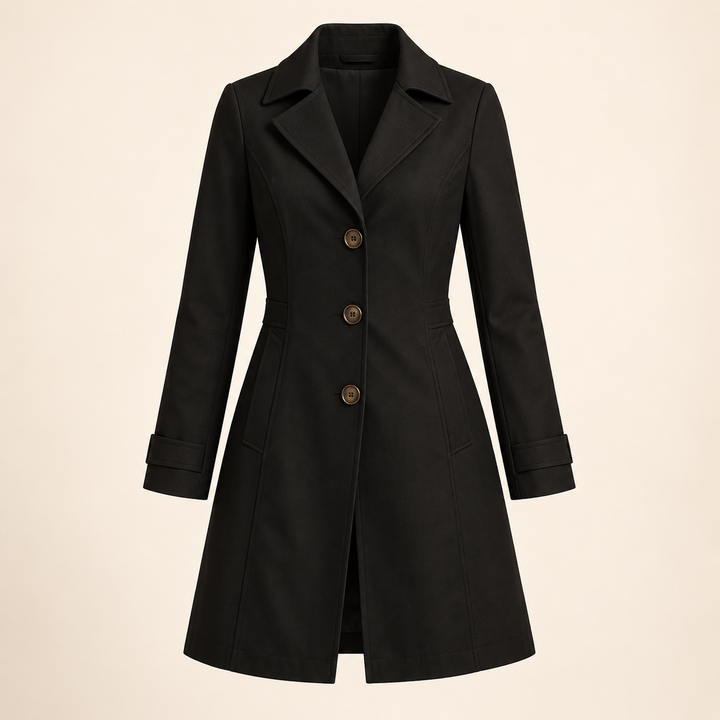 Women's Classic Button Trench Coat