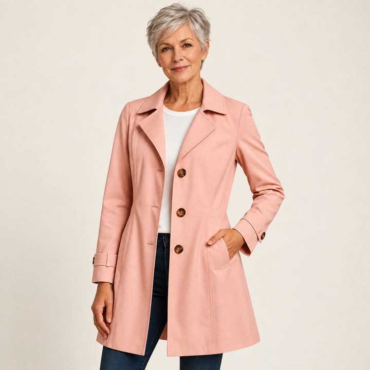 Women's Classic Button Trench Coat