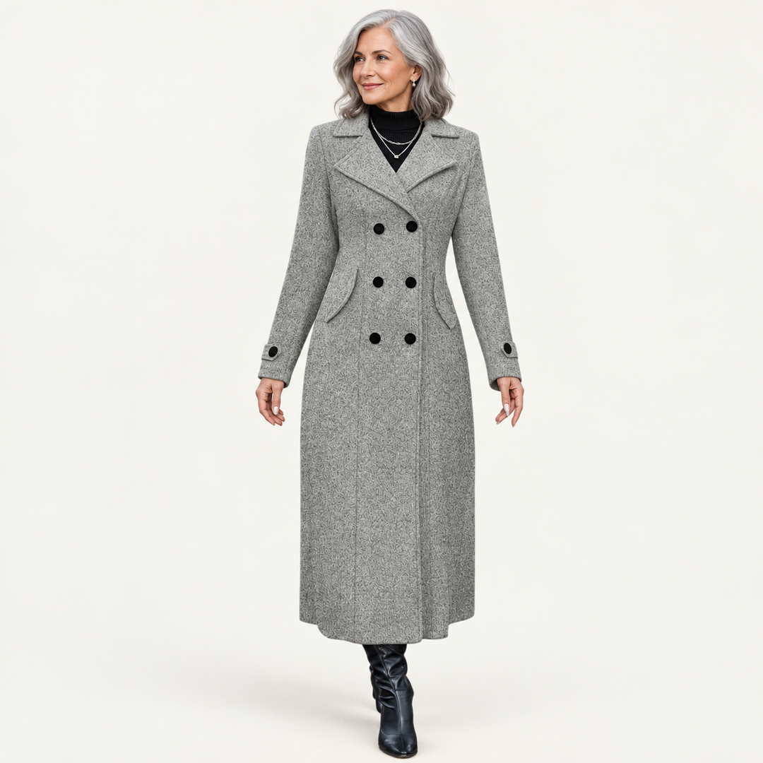 Women's Double-Breasted Long Coat