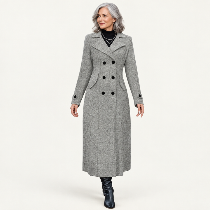Women's Double-Breasted Long Coat