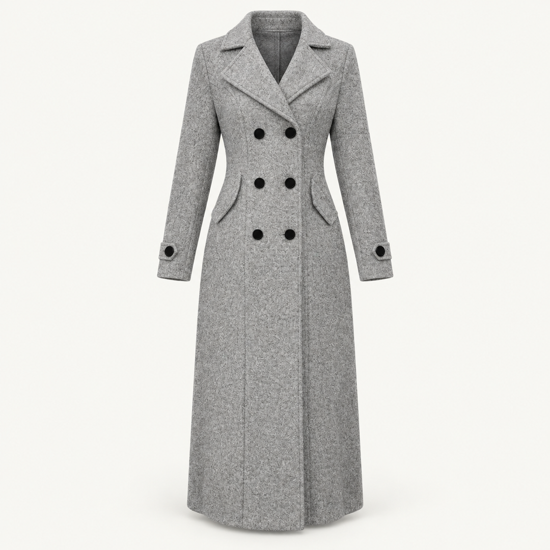Women's Double-Breasted Long Coat