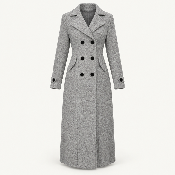 Women's Double-Breasted Long Coat