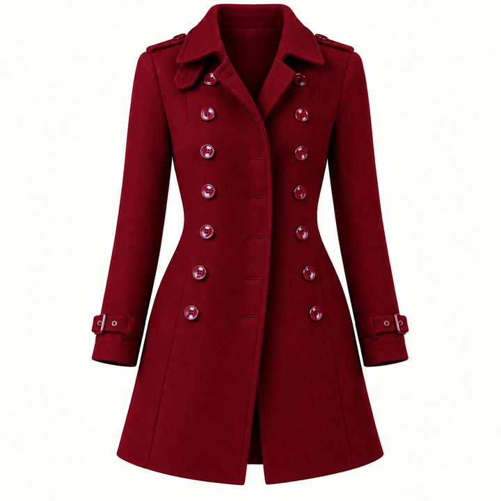 Women's Fitted Double-Breasted Trench Coat