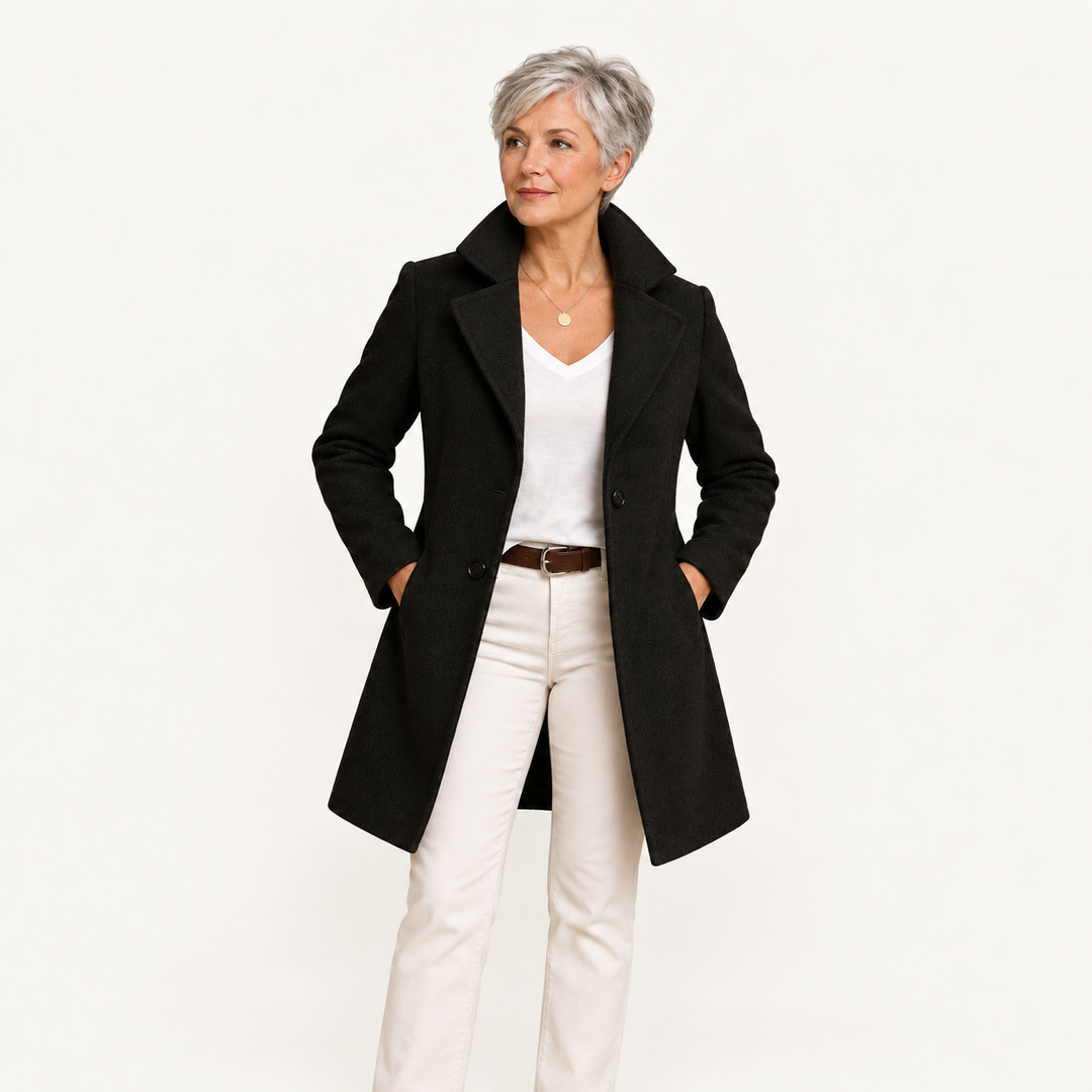 Women's Long Wool Coat – Warm & Classic